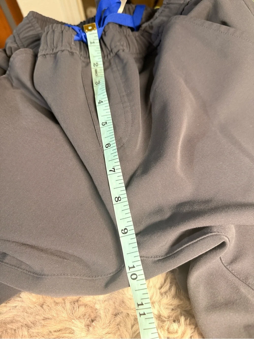 FIGS Jogger Scrub Pants Tansen Graphite Gray Blue Drawstring Mens Small S 32